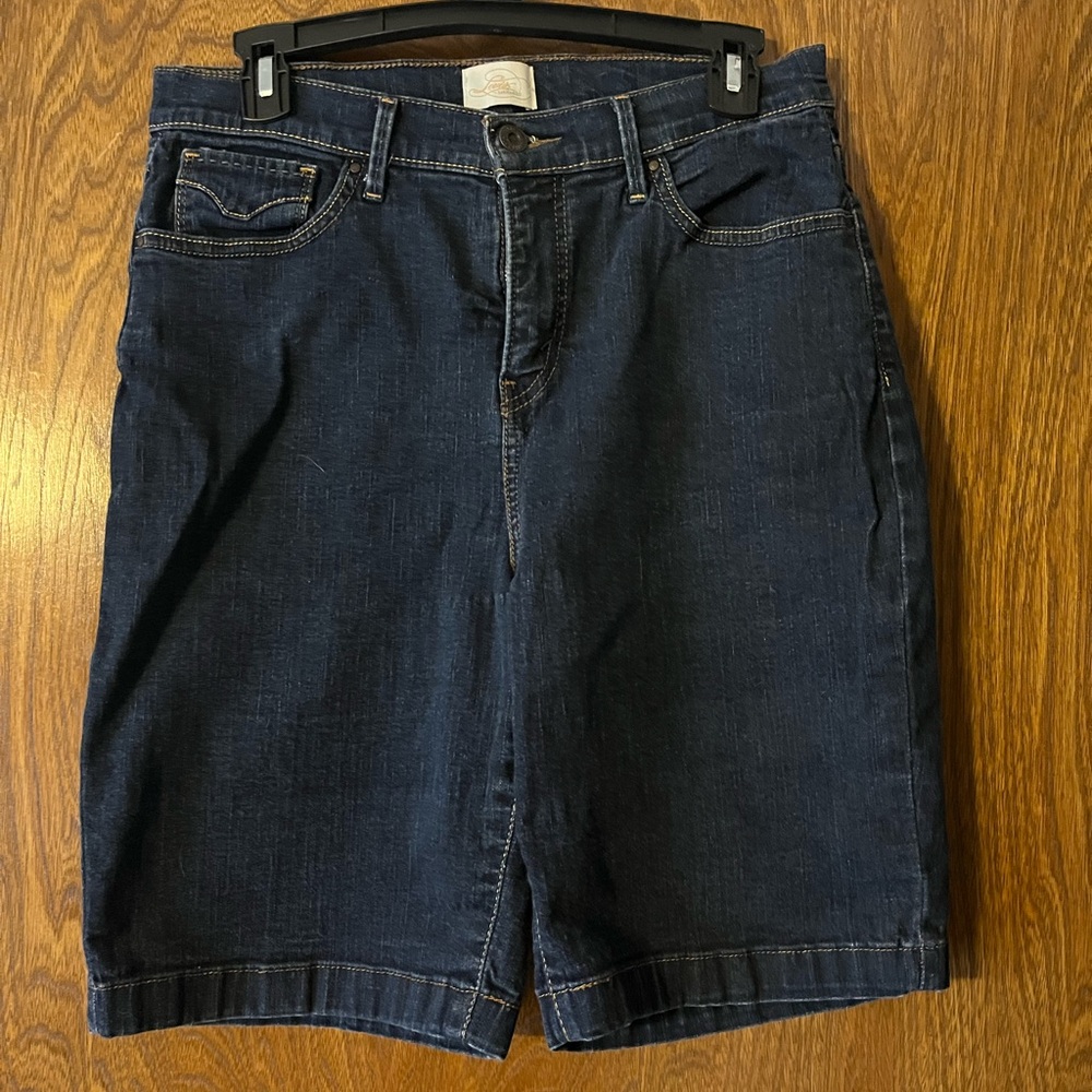 Levi's 512 Dark Blue Women's Bermuda Shorts
